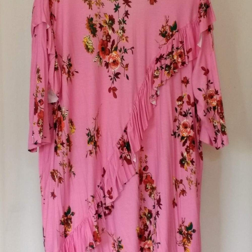 NEW ASOS Curve Floral Ruffle Dress - Picture 3 of 5